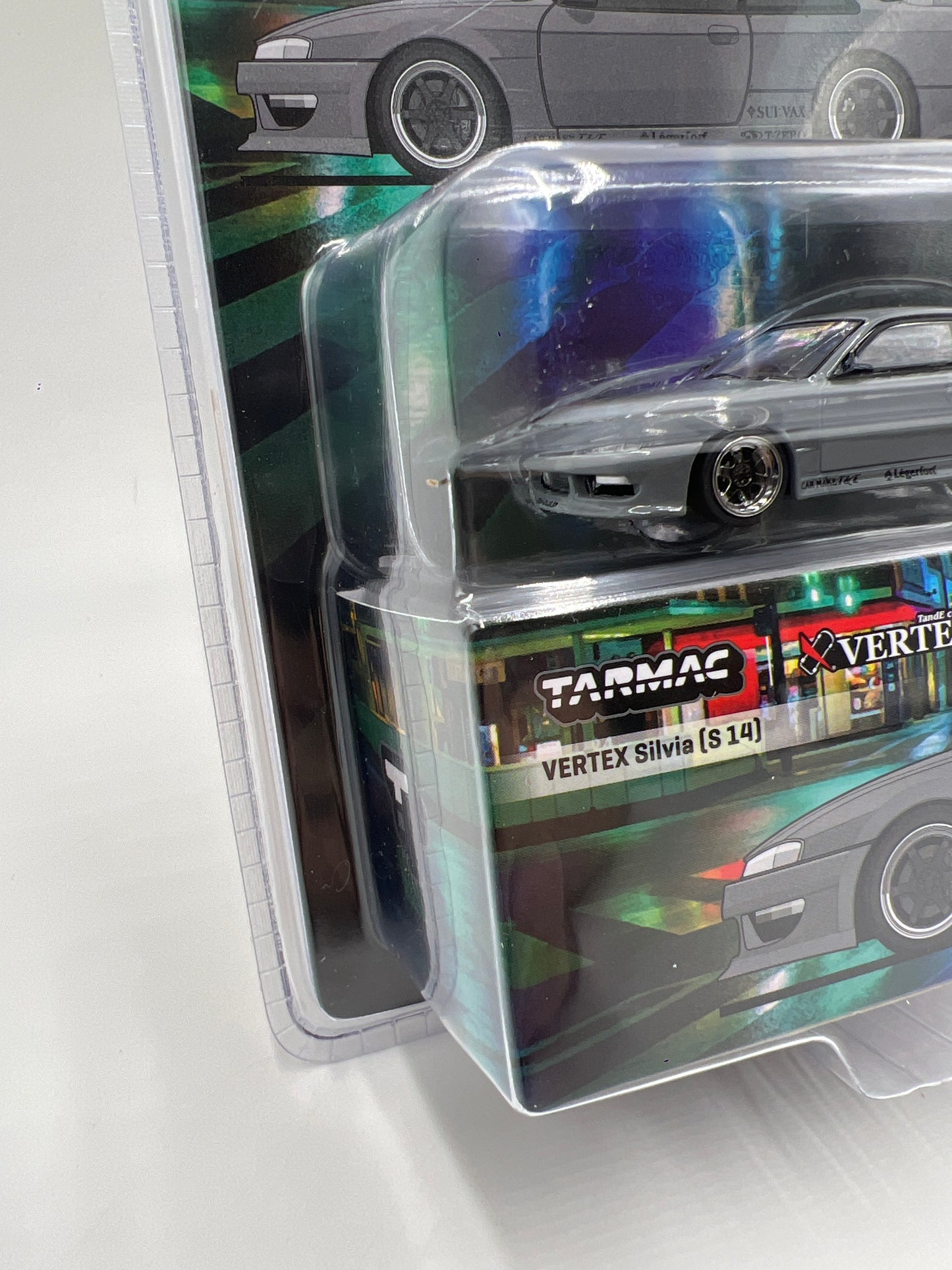 Tarmac Works Mijo Exclusives Vertex Nissan Silvia S14 Gray