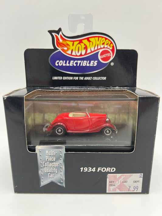 Hot Wheels Collectibles Premium Black Box 1934 Ford Red