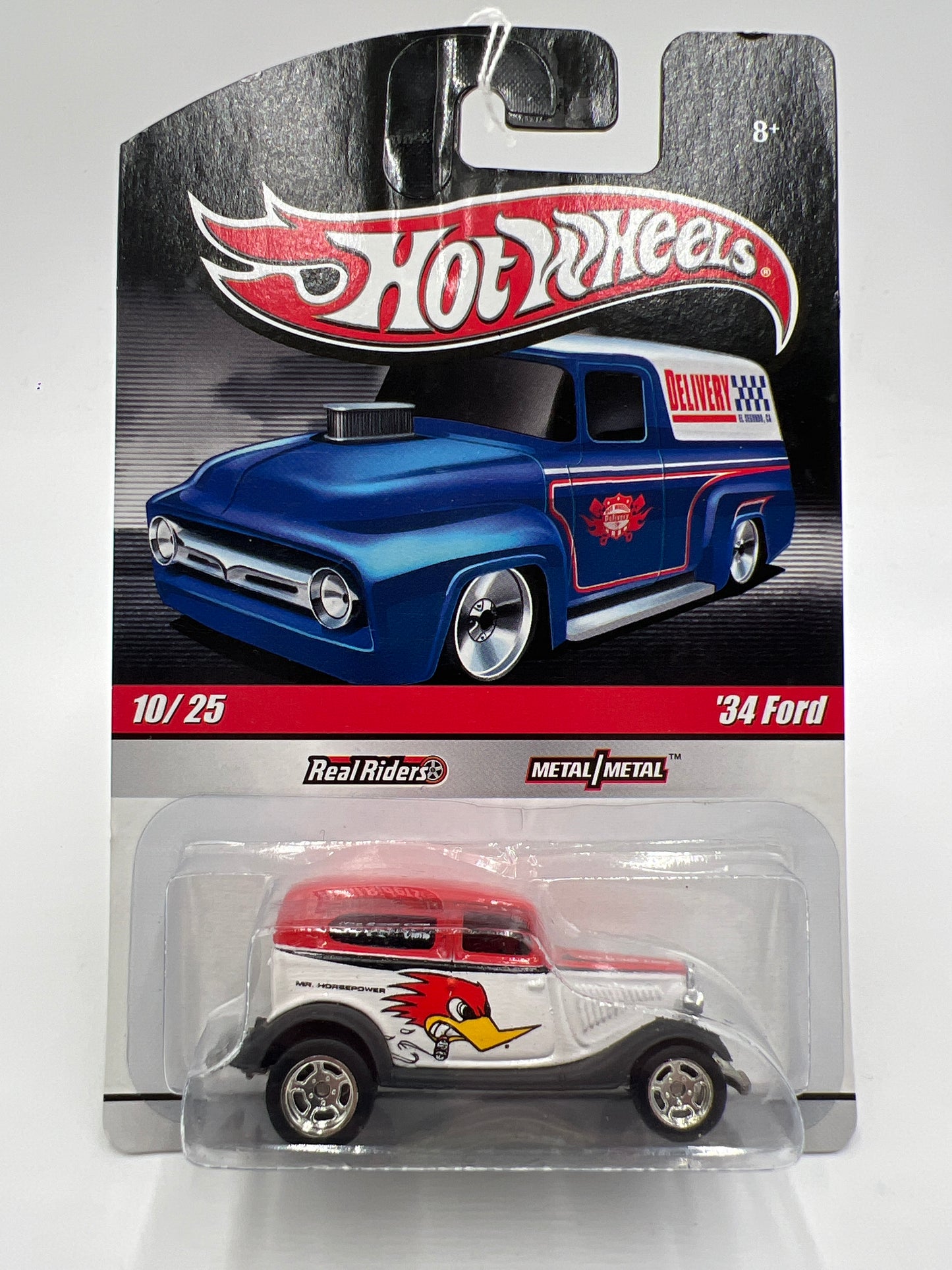 Hot Wheels Premium Delivery Slick Rides #10 34 Ford White/Red Clay Smith 244B