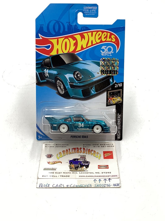 2018 hot wheels super treasure hunt Porsche 934.5  factory sealed sticker W/Protector