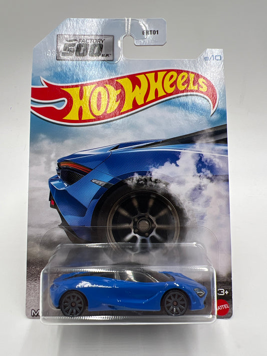 Hot Wheels Factory 500 HP #9 McLaren 720S Blue 153F