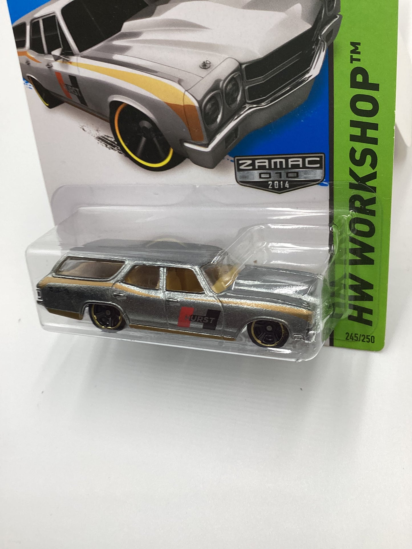 2014 Hot Wheels #245 Zamac 010 70 Chevelle SS Wagon Hurst 147C