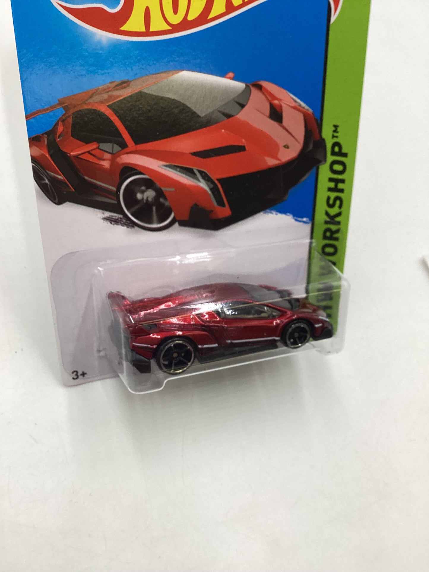 2015 Hot Wheels #189 Lamborghini Veneno Red 101B