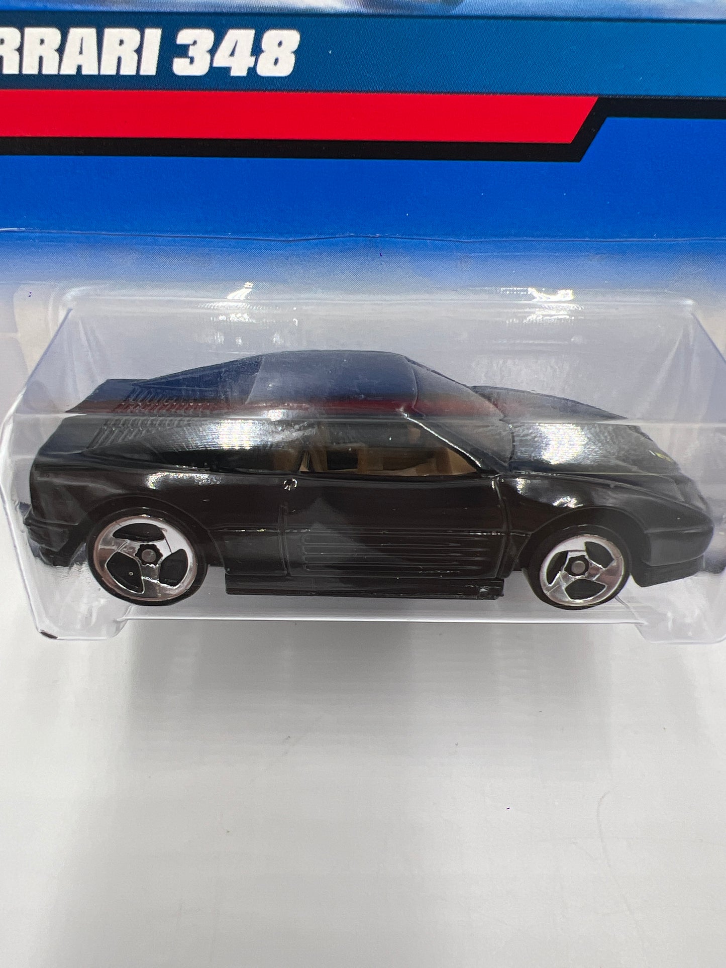 2000 Hot Wheels #106 Ferrari 348 Black 3SP Wheels