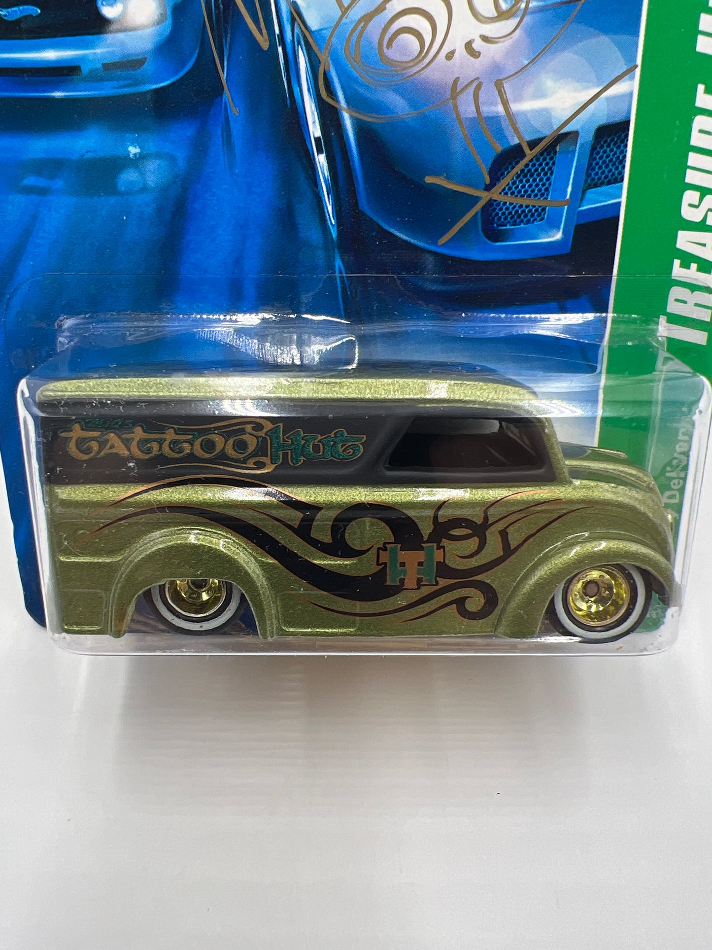 2007 Hot Wheels Treasure Hunt #50 Dairy Delivery Green Signed By MiQ WilmOtt W/Protector