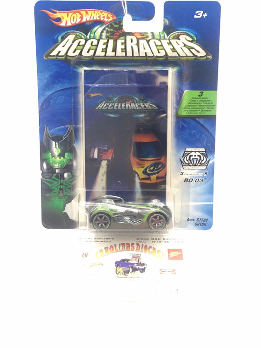 Hot wheels Acceleracers Racing Drones RD-03 3 of 9 Grey International Card