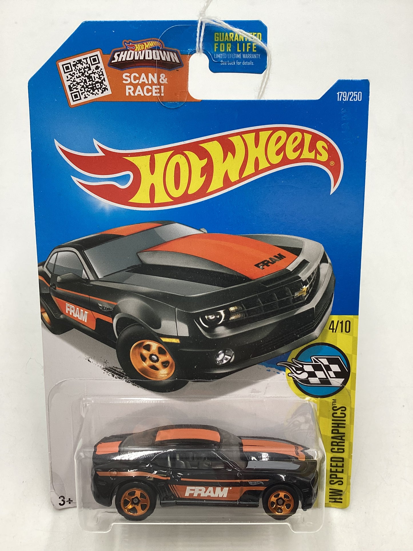 2016 Hot Wheels #179 Black 13 Chevrolet Copo Camaro 6E