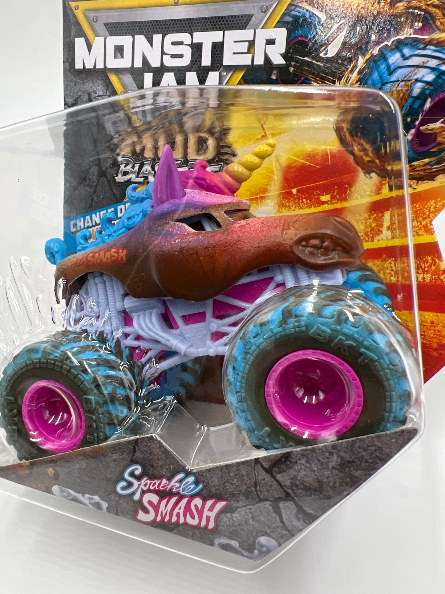 2025 Monster Jam Series 2 Color Change Mud Blaster Sparkle Smash