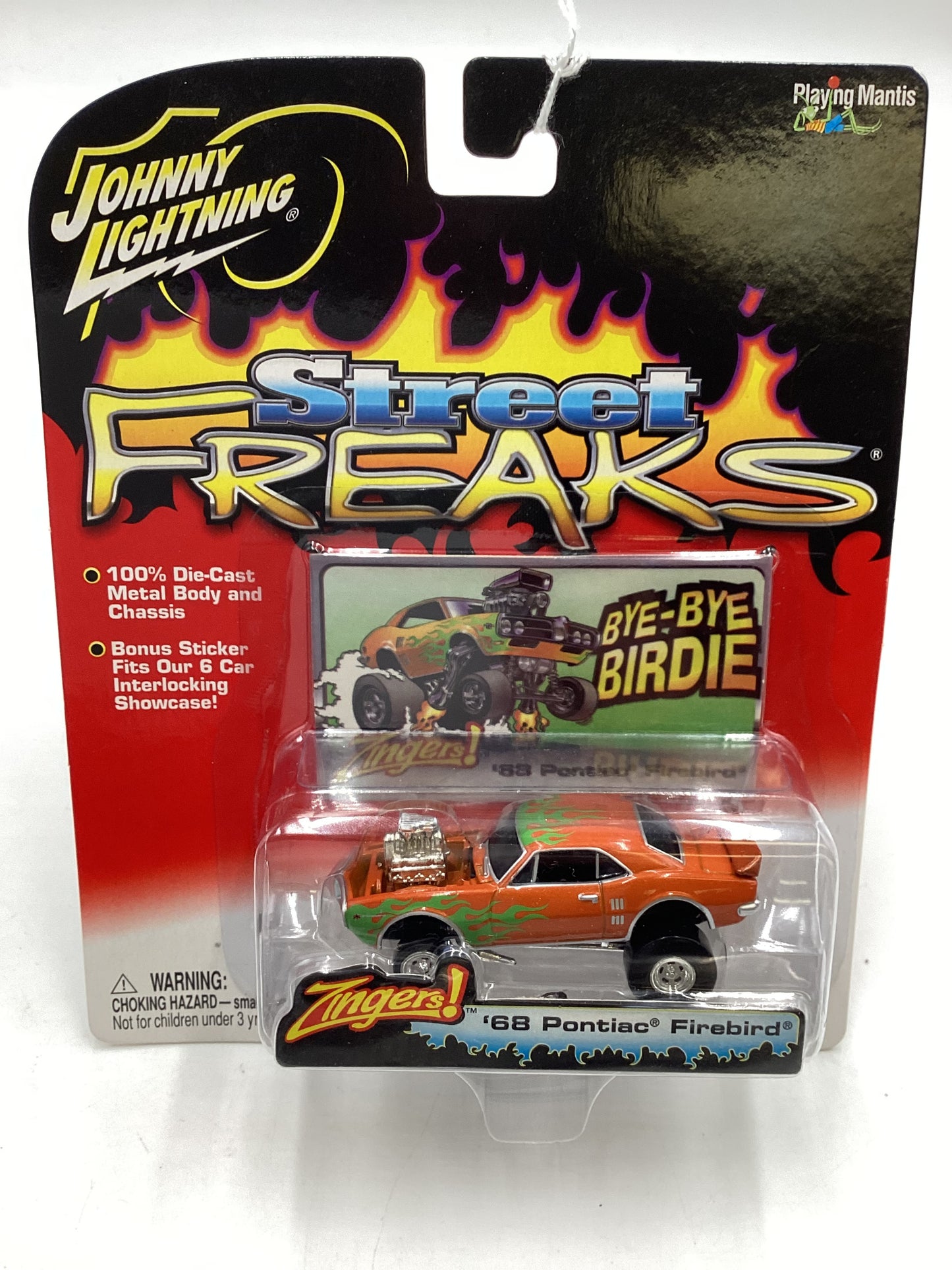 Johnny lightning Street freaks zingers *Cracked Blister* 68 Pontiac Firebird Bye Bye Birdie