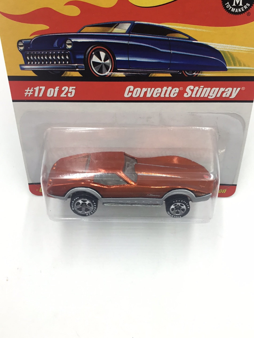 Hot wheels classics series 1 #17 Corvette Stingray (Orange) CC5