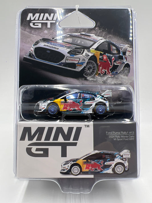Mini GT #974 CHASE Ford Puma Rally1 #13 2024 Rally Monte Carlo M-Sport Ford WRT Red Bull
