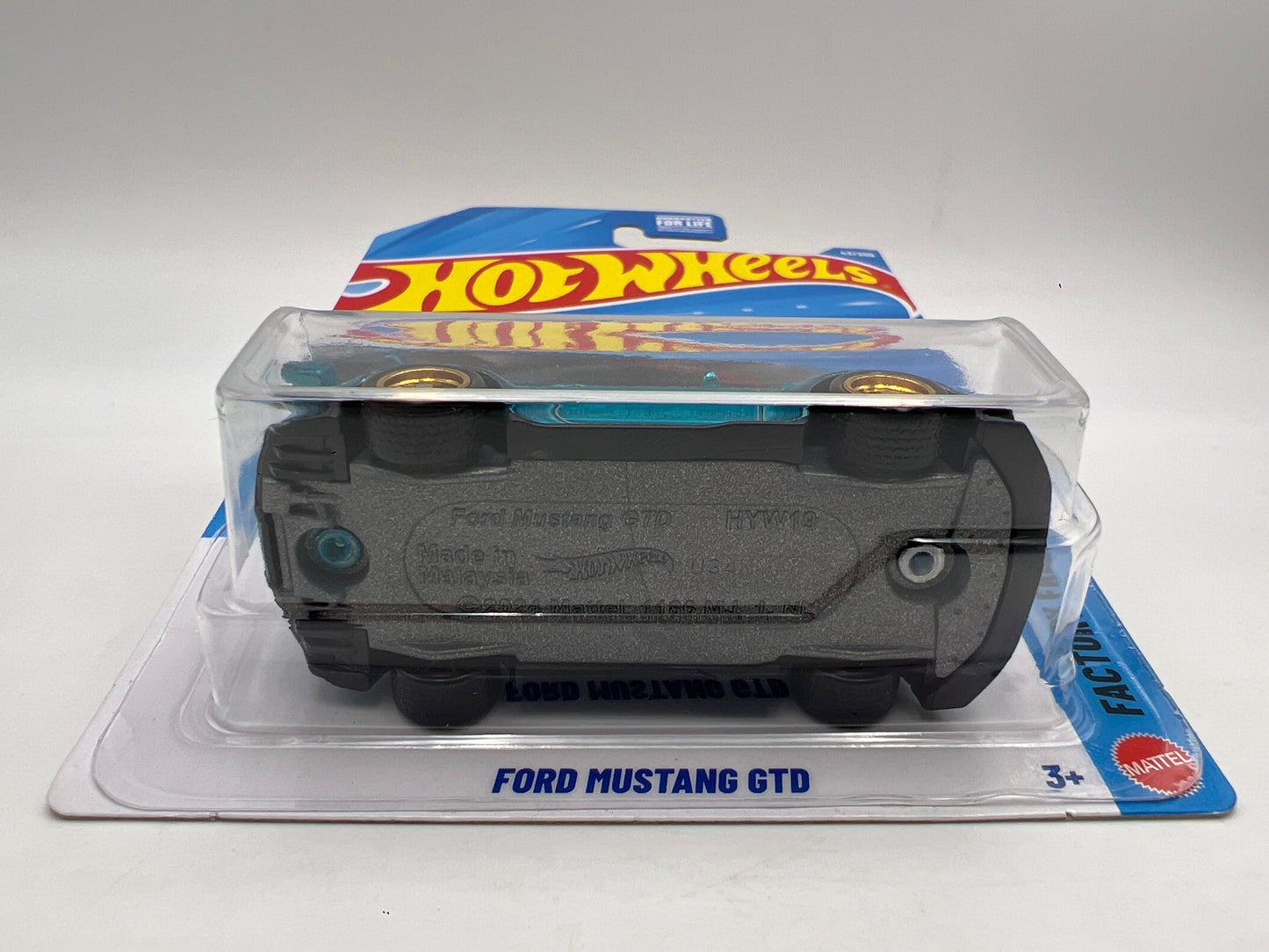 2026 Hot Wheels Super Treasure Hunt #43 Ford Mustang GTD Blue W/Protector Cracked Blister