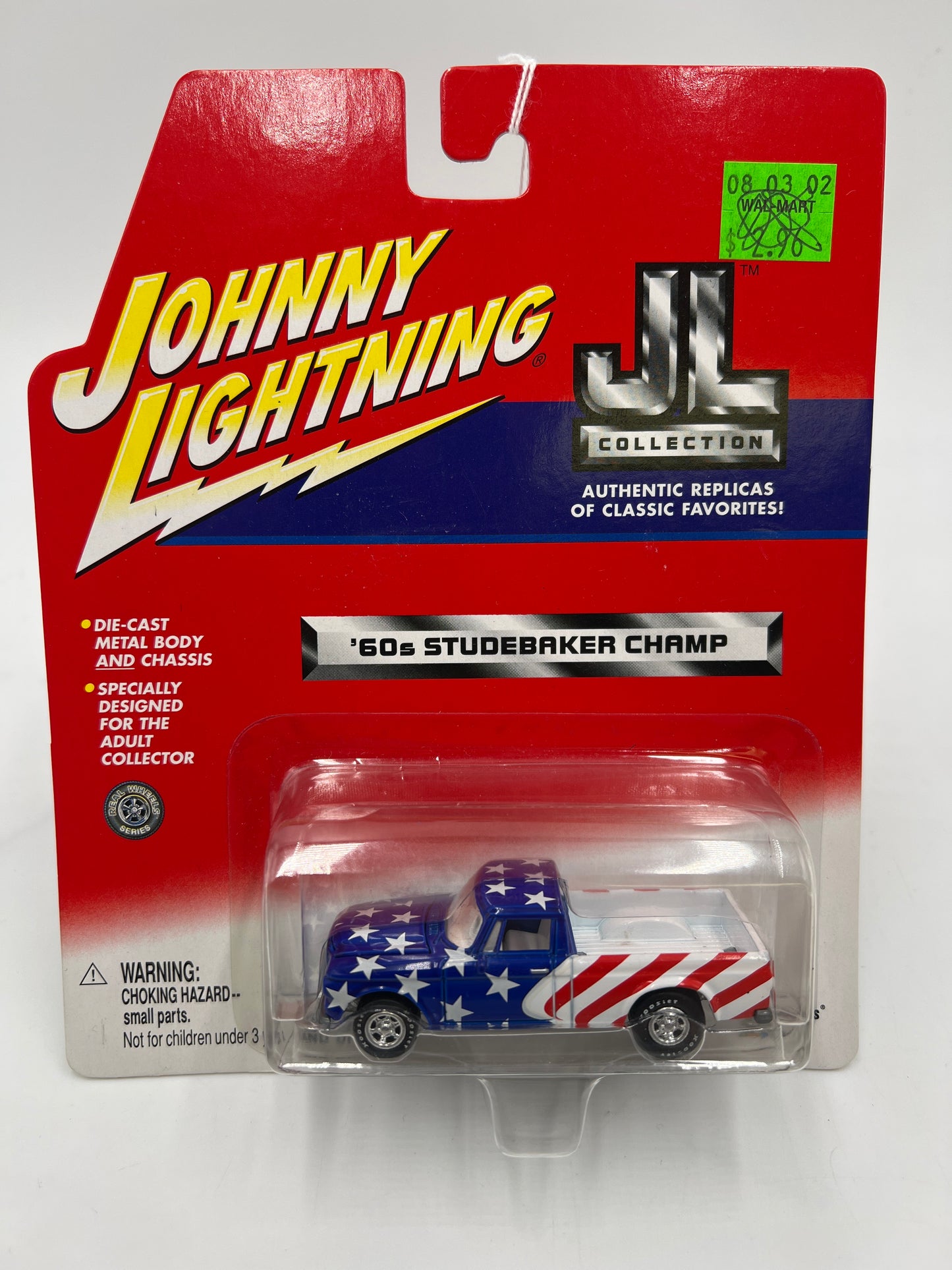 Johnny Lightning JL Collection 60s Studebaker Champ Red/White/Blue 219B