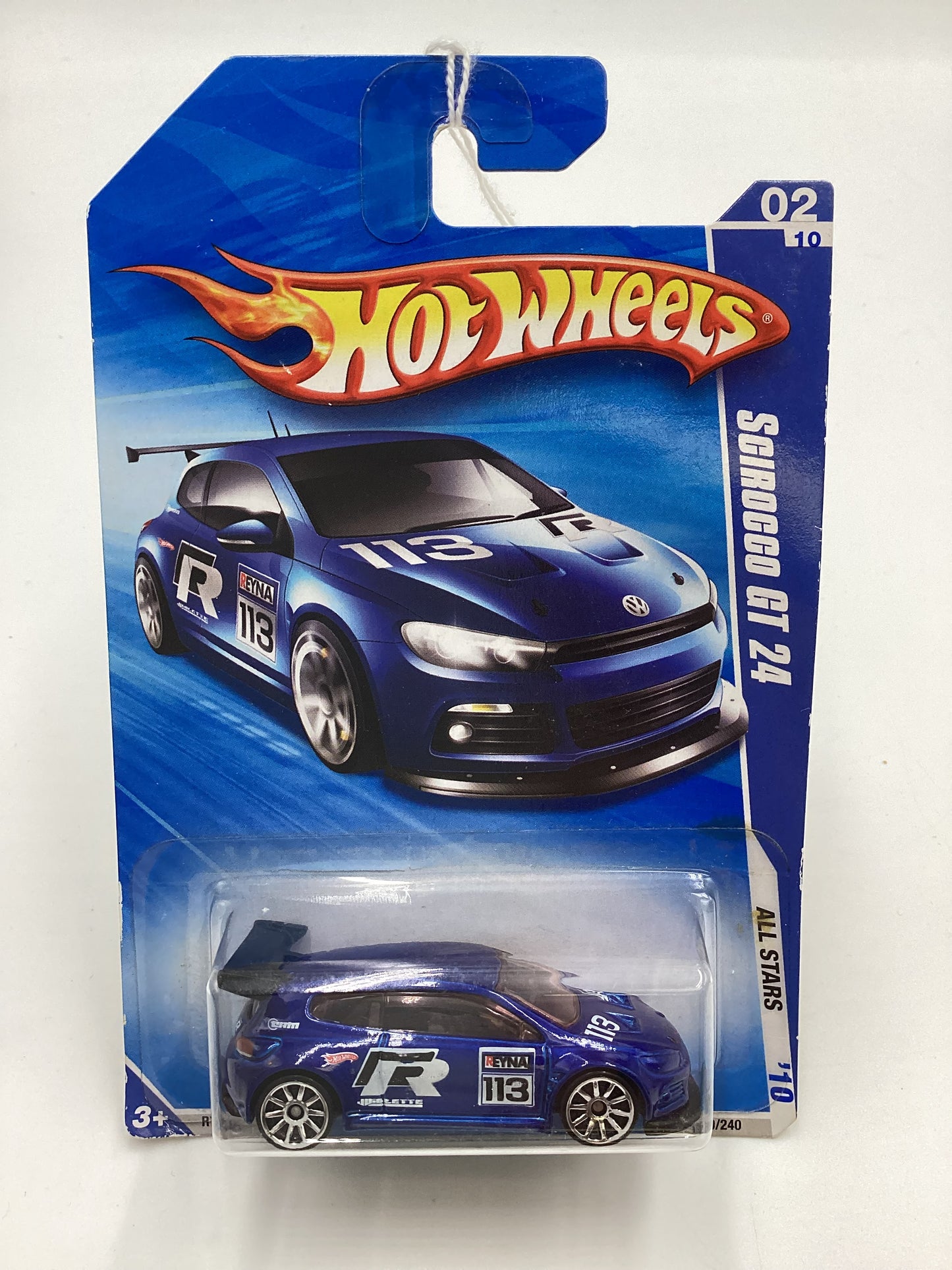 2010 Hot Wheels #120 Scirocco GT 24 Blue Pink Window (SR)