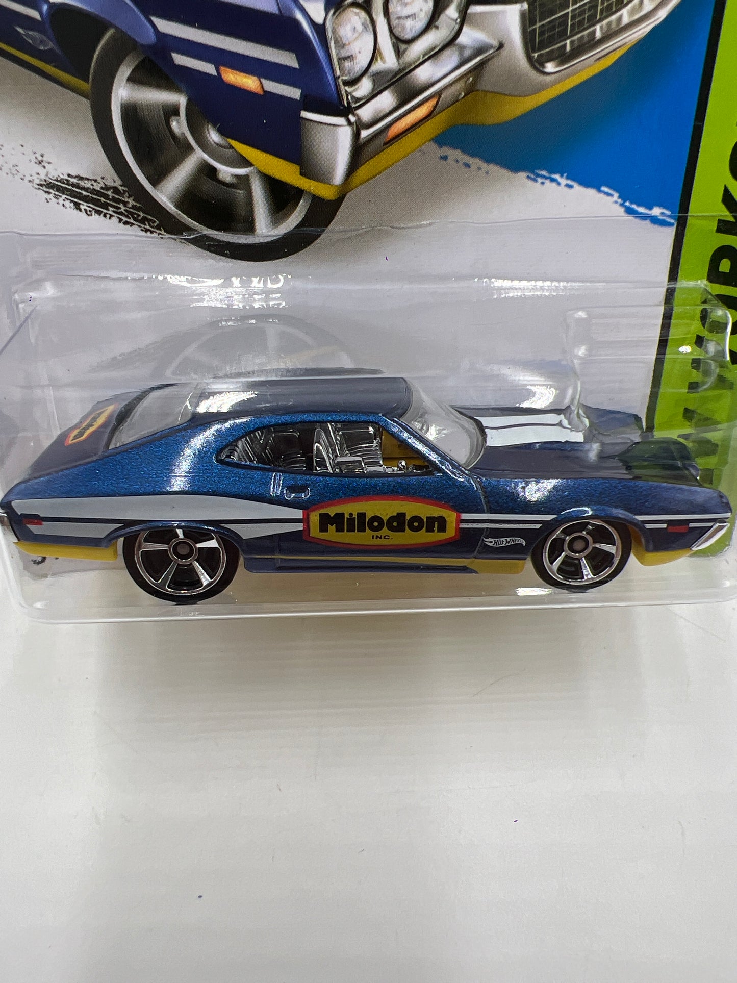 2014 Hot Wheels Workshop #248 72 Ford Gran Torino Sport Blue 22D