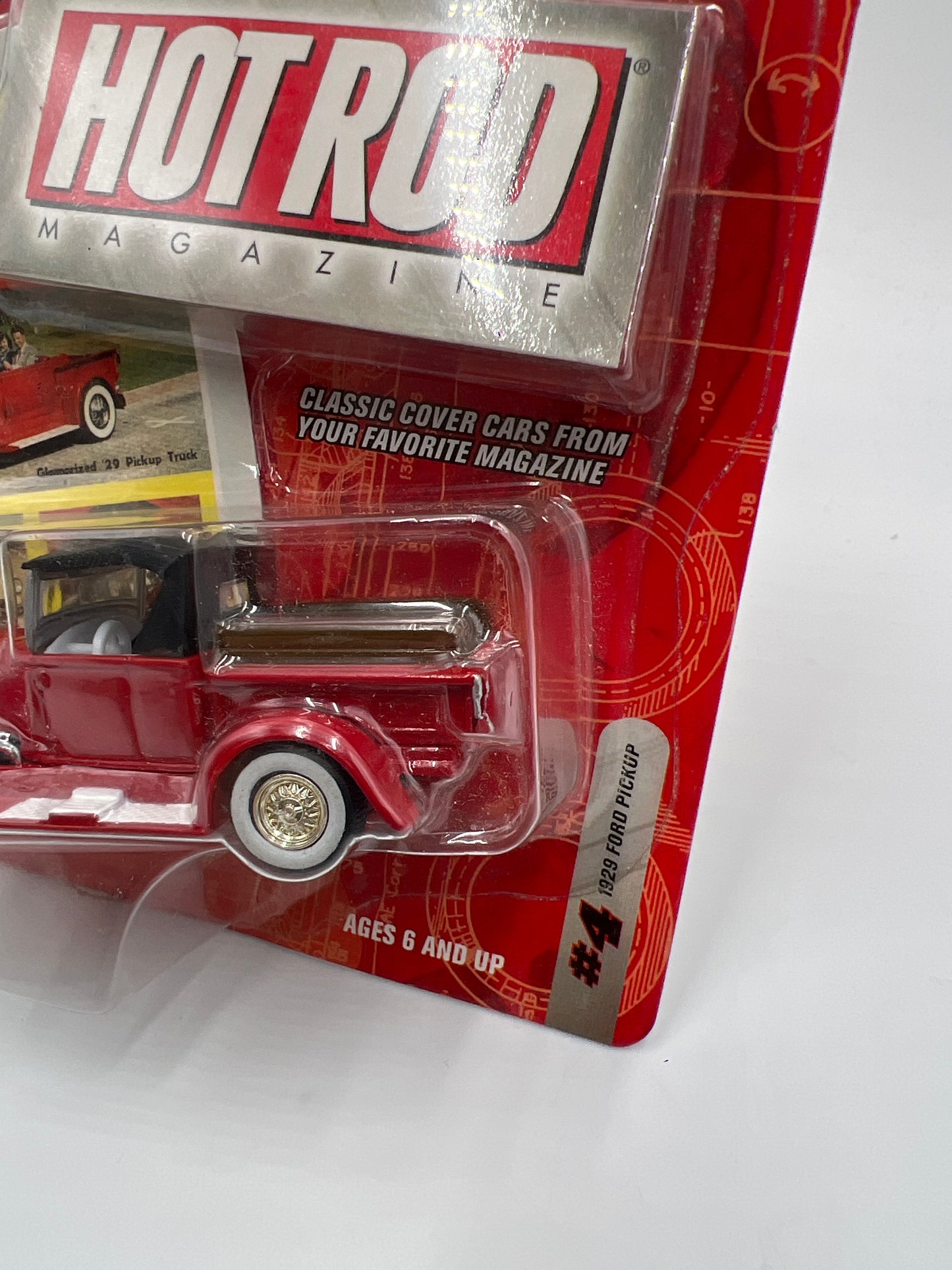 Johnny Lightning Hot Rod Magazine #4 1929 Ford Pickup Red 223F