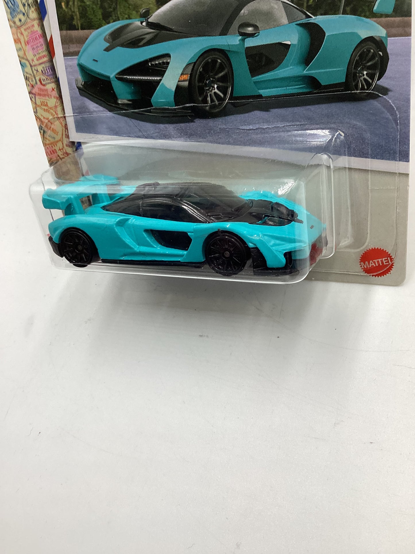 Hot Wheels Walmart Exclusive World Class Racers #1 McLaren Senna Light Blue 151F