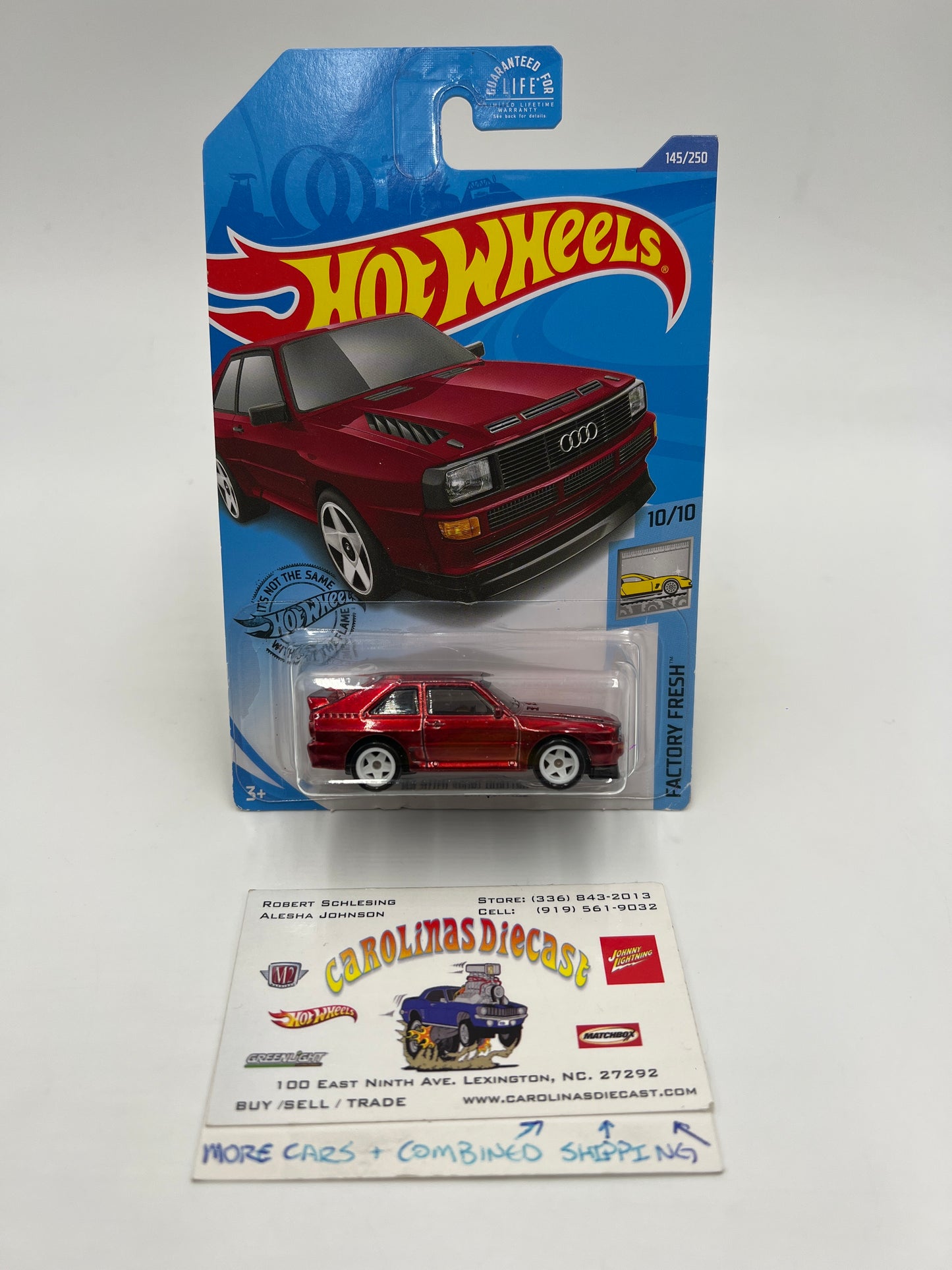 2020 Hot Wheels Super Treasure Hunt #145 84 Audi Sport Quattro Red W/Protector
