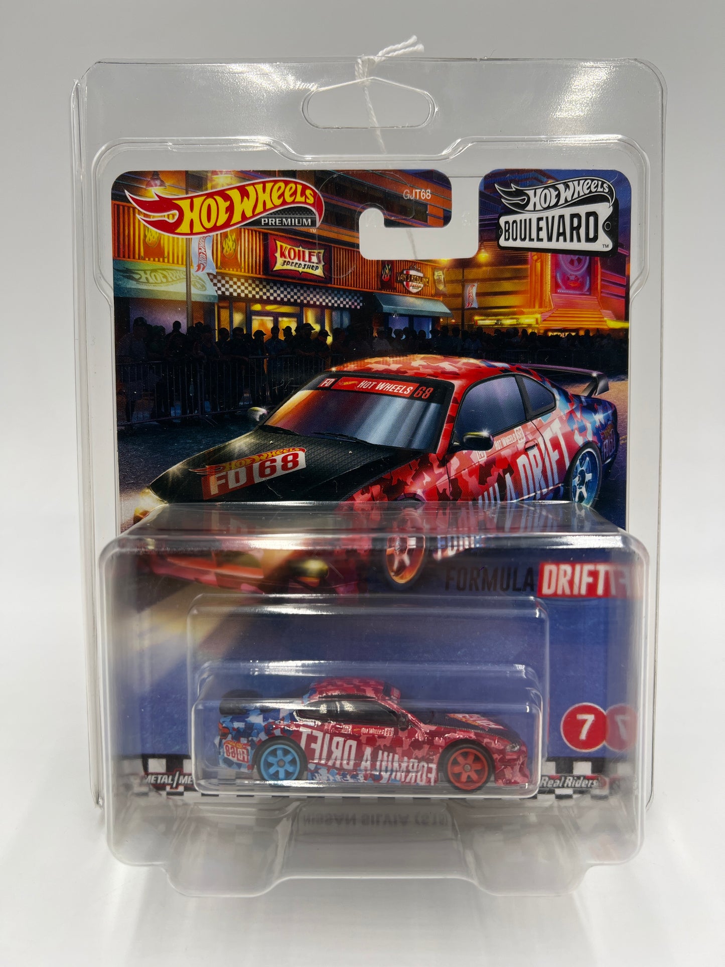 Hot Wheels Premium Boulevard #7 Nissan Silvia S15 Formula Drift W/Protector