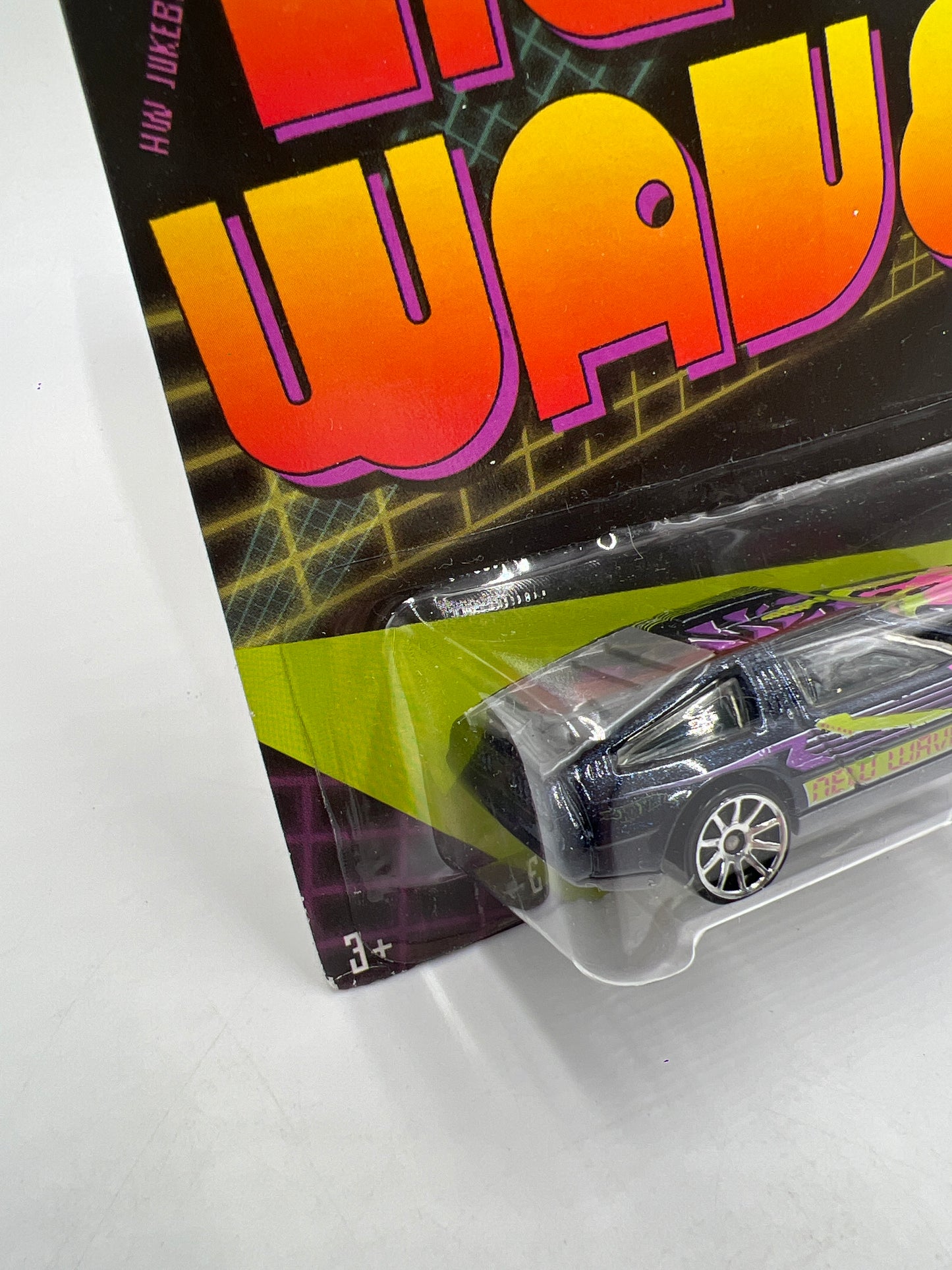 Hot Wheels Jukebox New Wave #24 DeLorean DMC-12 Black W/Protector