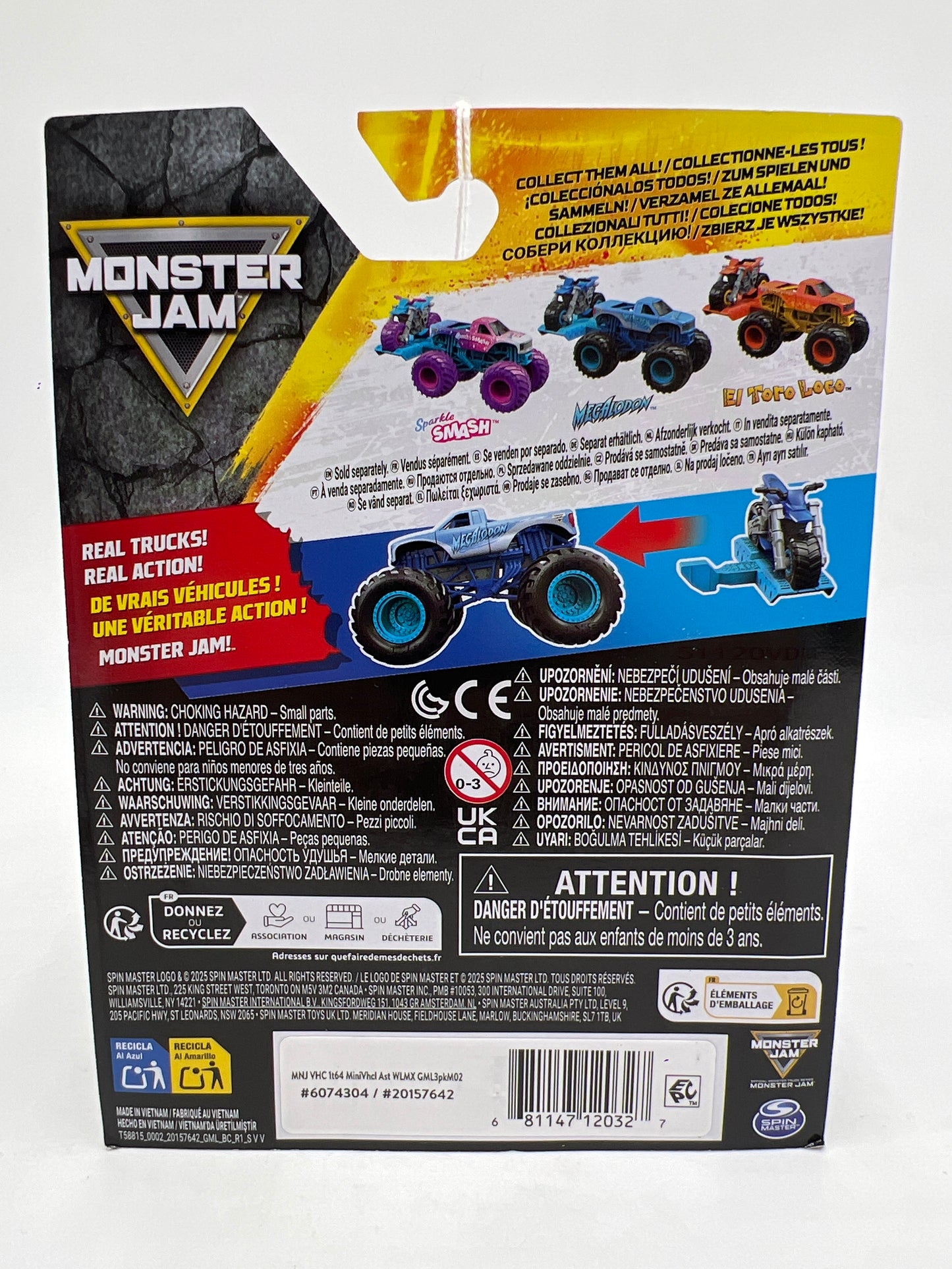 Monster Jam Walmart Exclusive 2 Pack Megalodon W/Dirt Bike 135G
