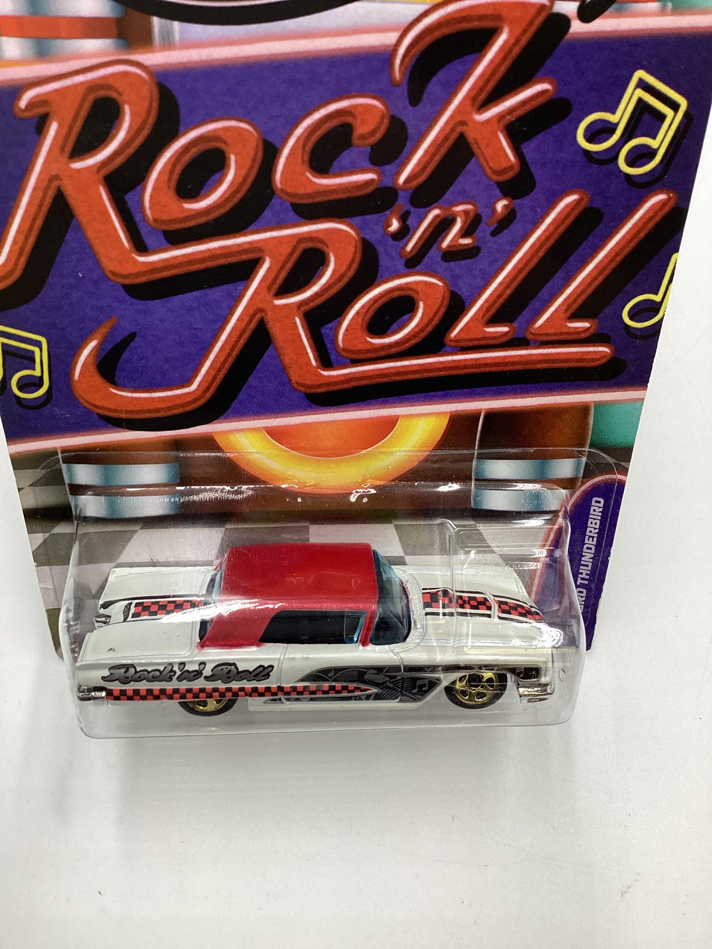 Hot wheels Jukebox Rock N Roll #12 58 Ford Thunderbird White 160J