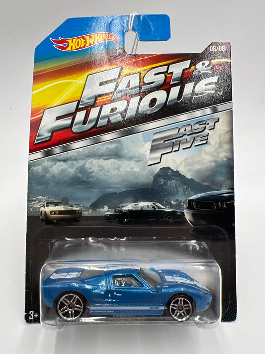 Hot Wheels Fast and Furious Fast Five #8 Ford GT-40 Blue 71G