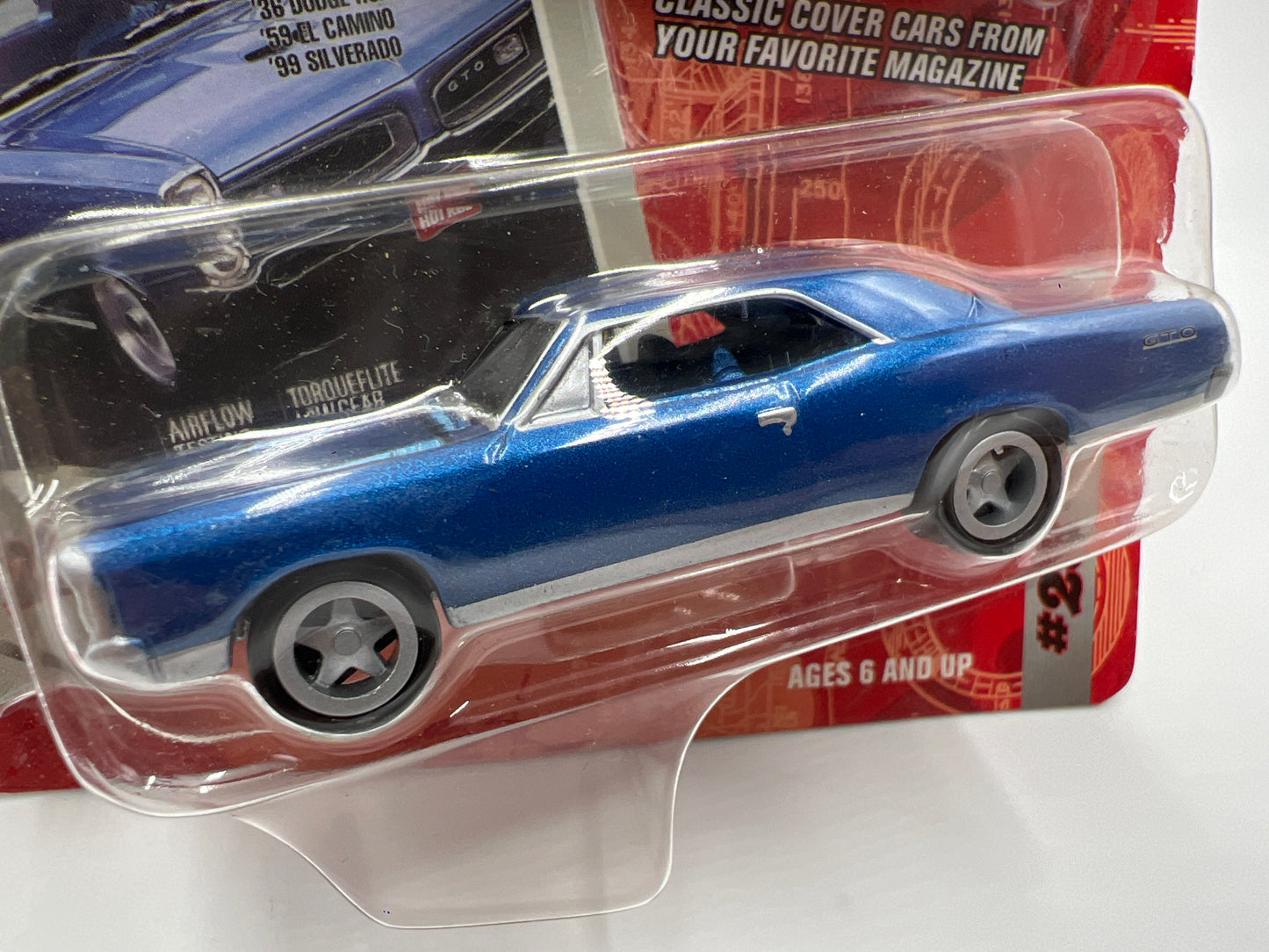 Johnny Lightning Hot Rod Magazine #23 1966 Pontiac GTO Blue