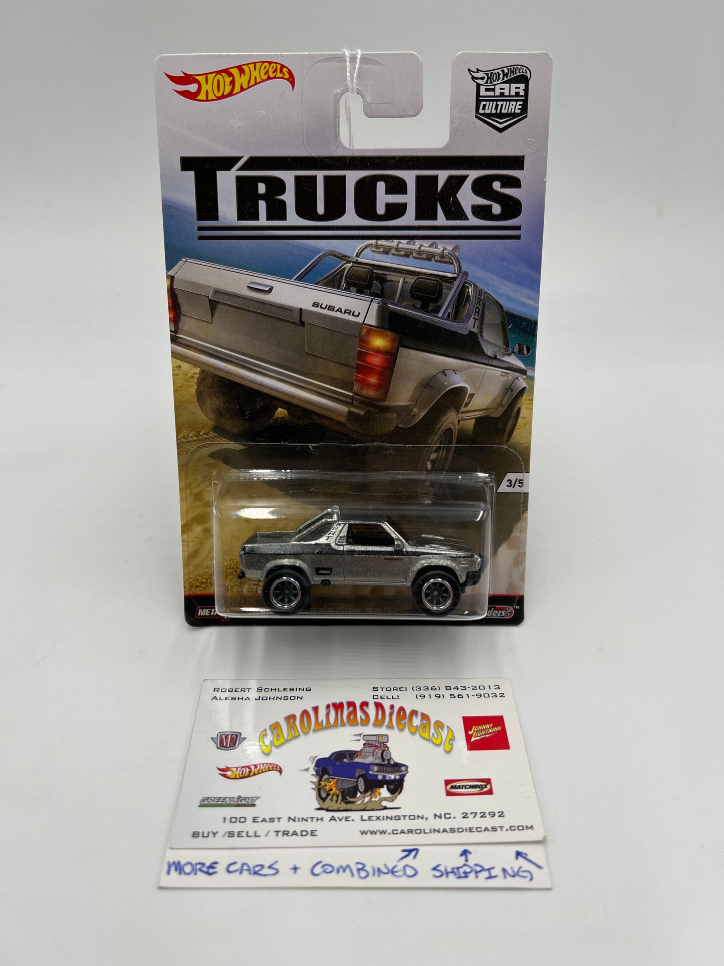 Hot Wheels Car Culture Trucks #3 Subaru Brat Raw Metal Silver 245H