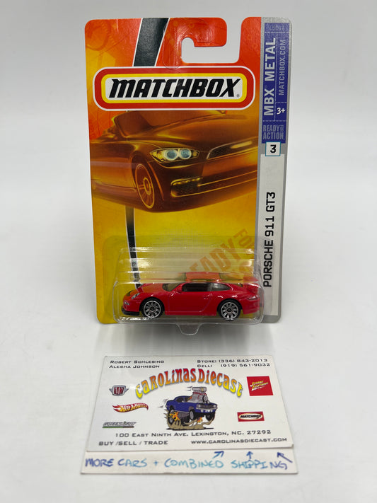 Matchbox MBX Metal #3 Porsche 911 GT3 Red W/Protector #1