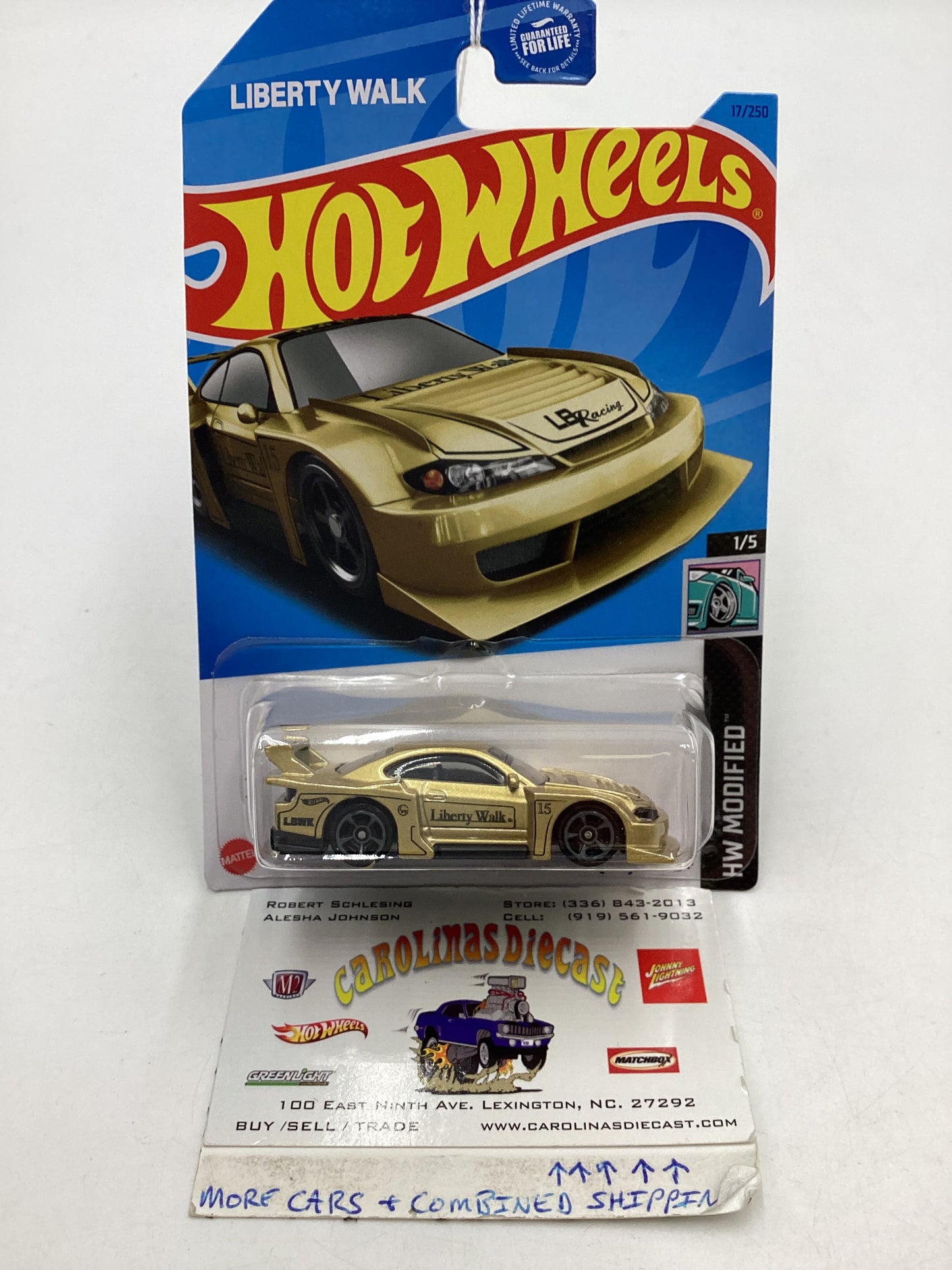 2023 Hot wheels #017 Gold LB Super Silhouette Nissan Silvia S15 83D