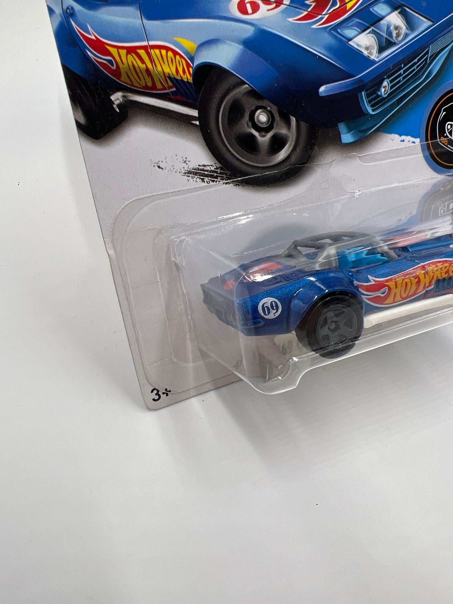 2017 Hot Wheels Race Team #352 69 Corvette Racer Blue 8C