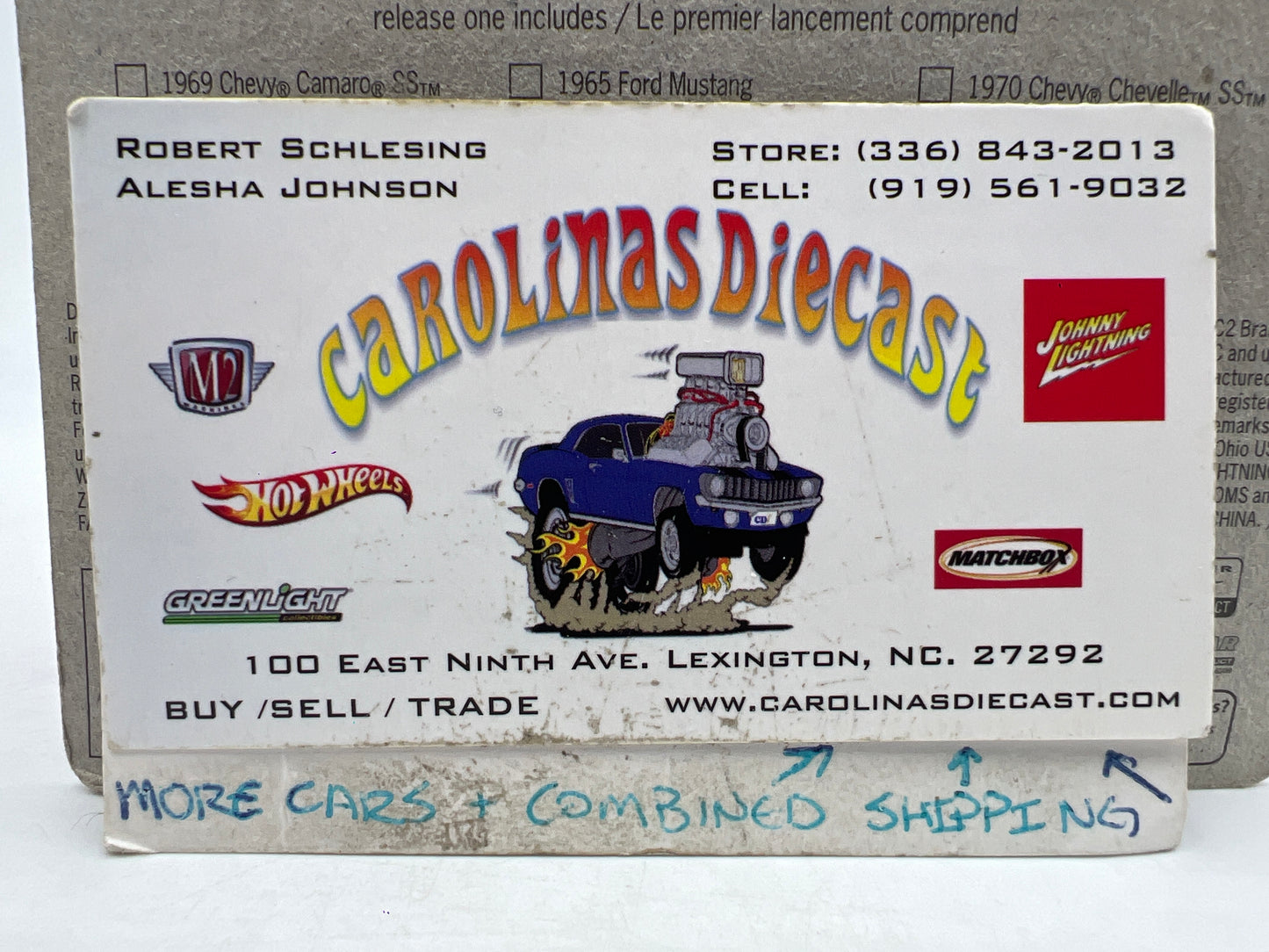 Johnny Lightning Small Card 1969 AMC AMX Black 217F