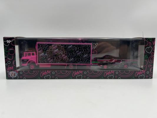M2 Machines Haulers TW38 CHASE Cherry Coke 1966 Ford C-950 Truck & 1965 Mustang 2+2