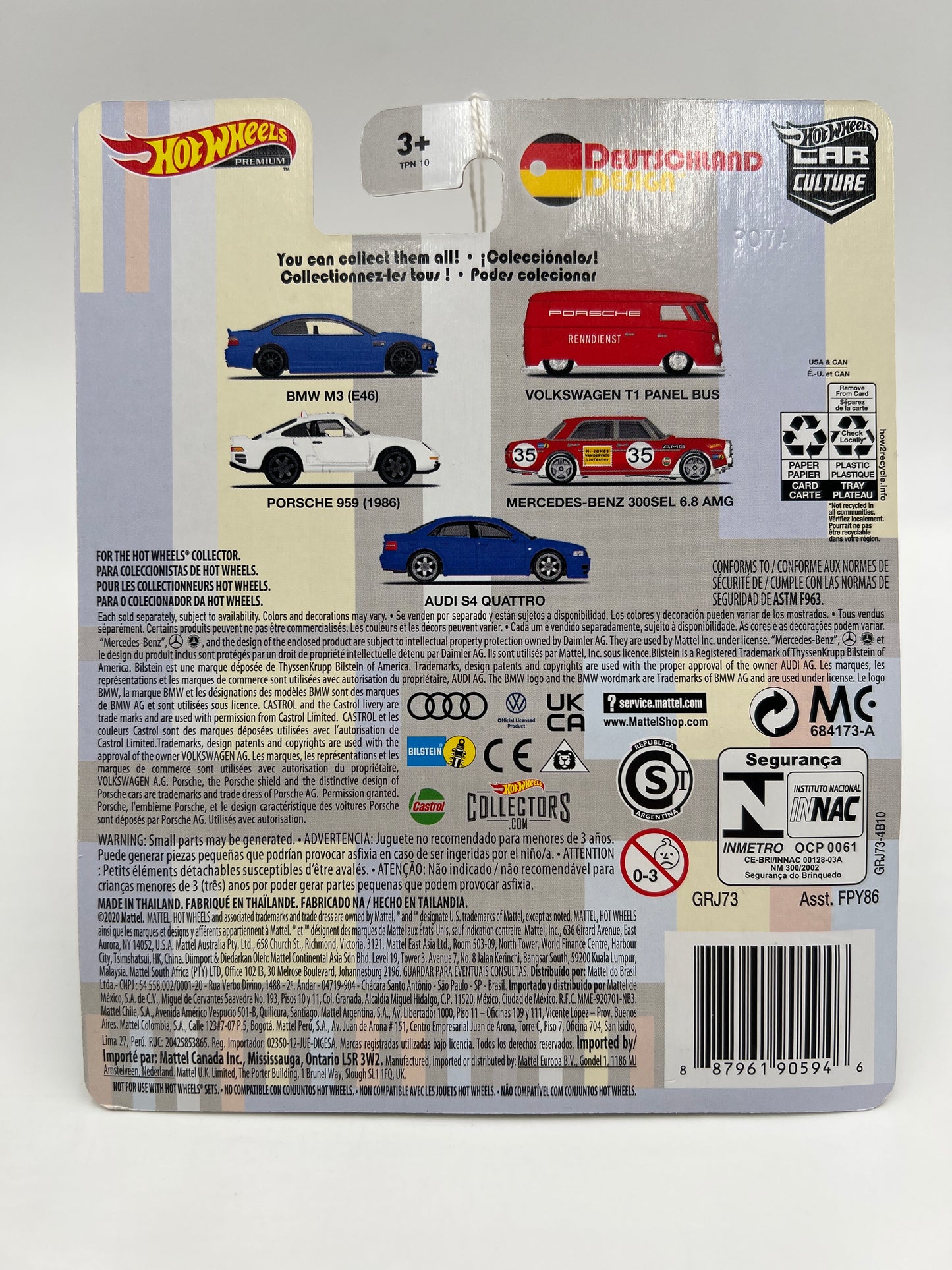 2021 Hot Wheels Car Culture Deutschland Design #4 Mercedes-Benz 300 SEL 6.8 AMG Red 257D
