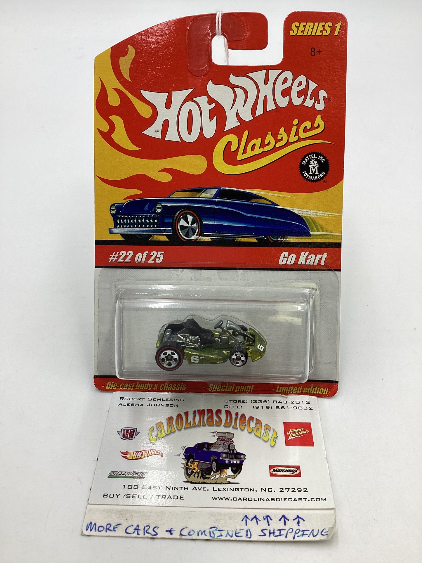 Hot wheels classics series 1 #22 of 25 Go Kart gold