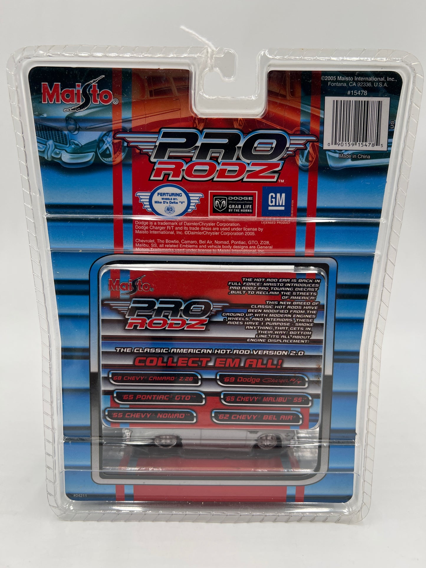 Maisto 1/64 Pro Rodz 65 Chevy Malibu SS Silver 185H