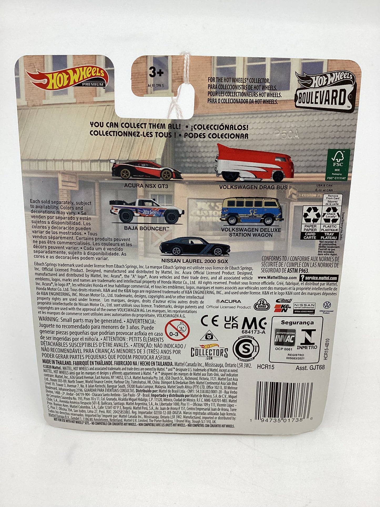 Hot Wheels Boulevard #42 Volkswagen Drag Bus Red/White 265D