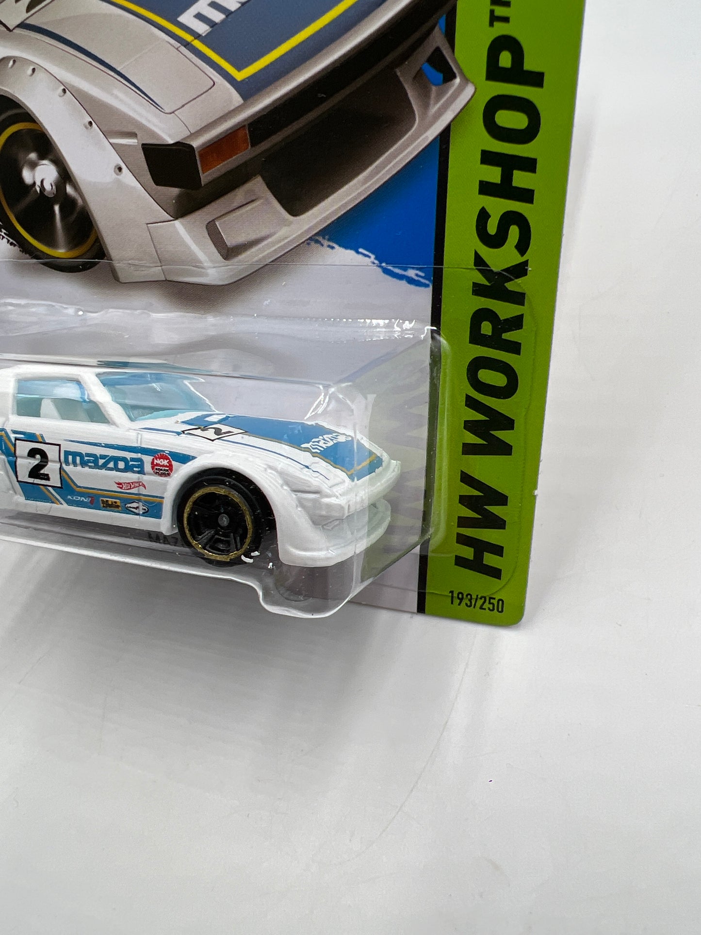 2015 Hot Wheels Workshop #193 Mazda RX7 White 86B