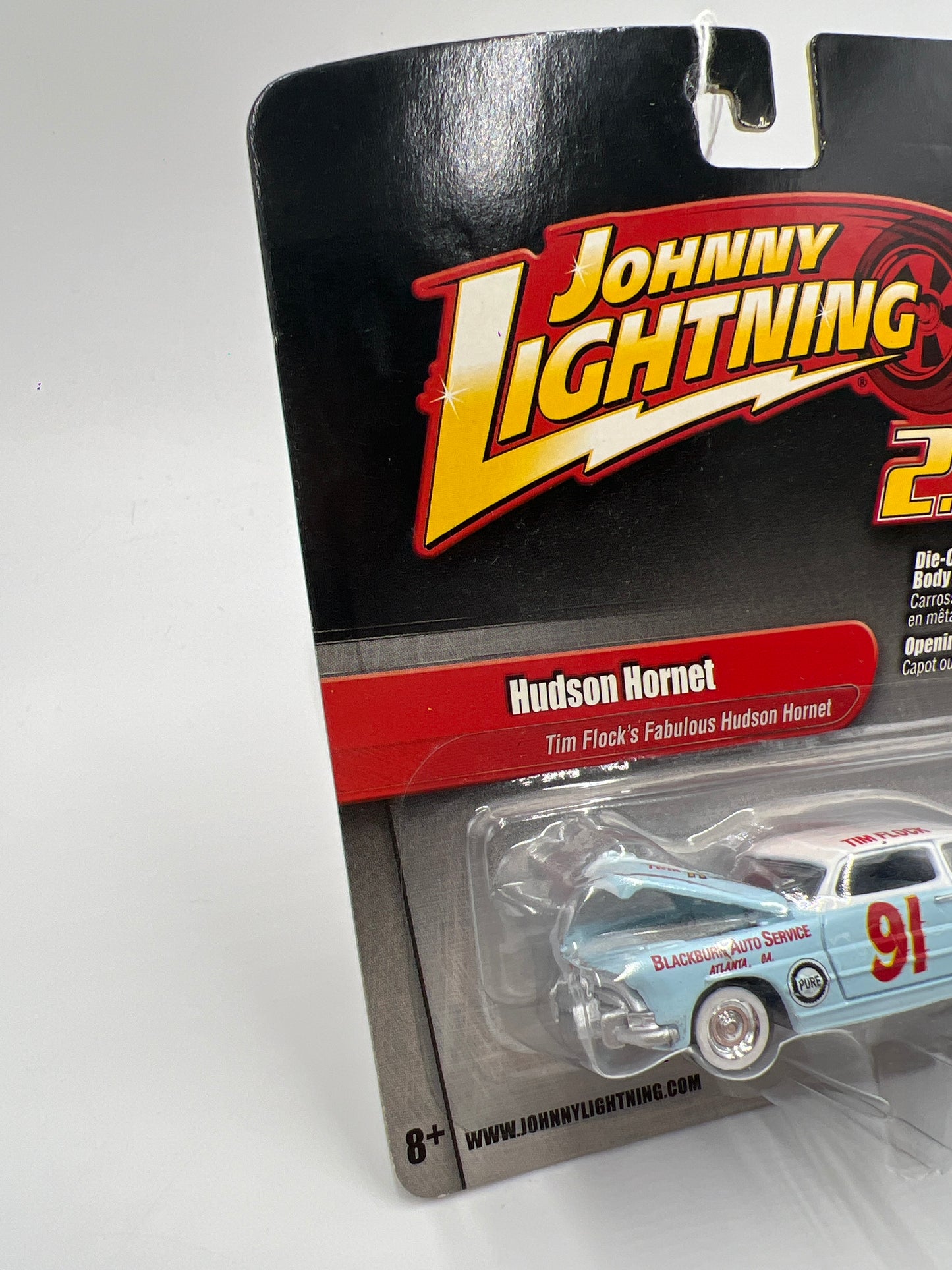 Johnny Lightning 2.0 Release #4 Tim Flocks Fabulous Hudson Hornet Light Blue