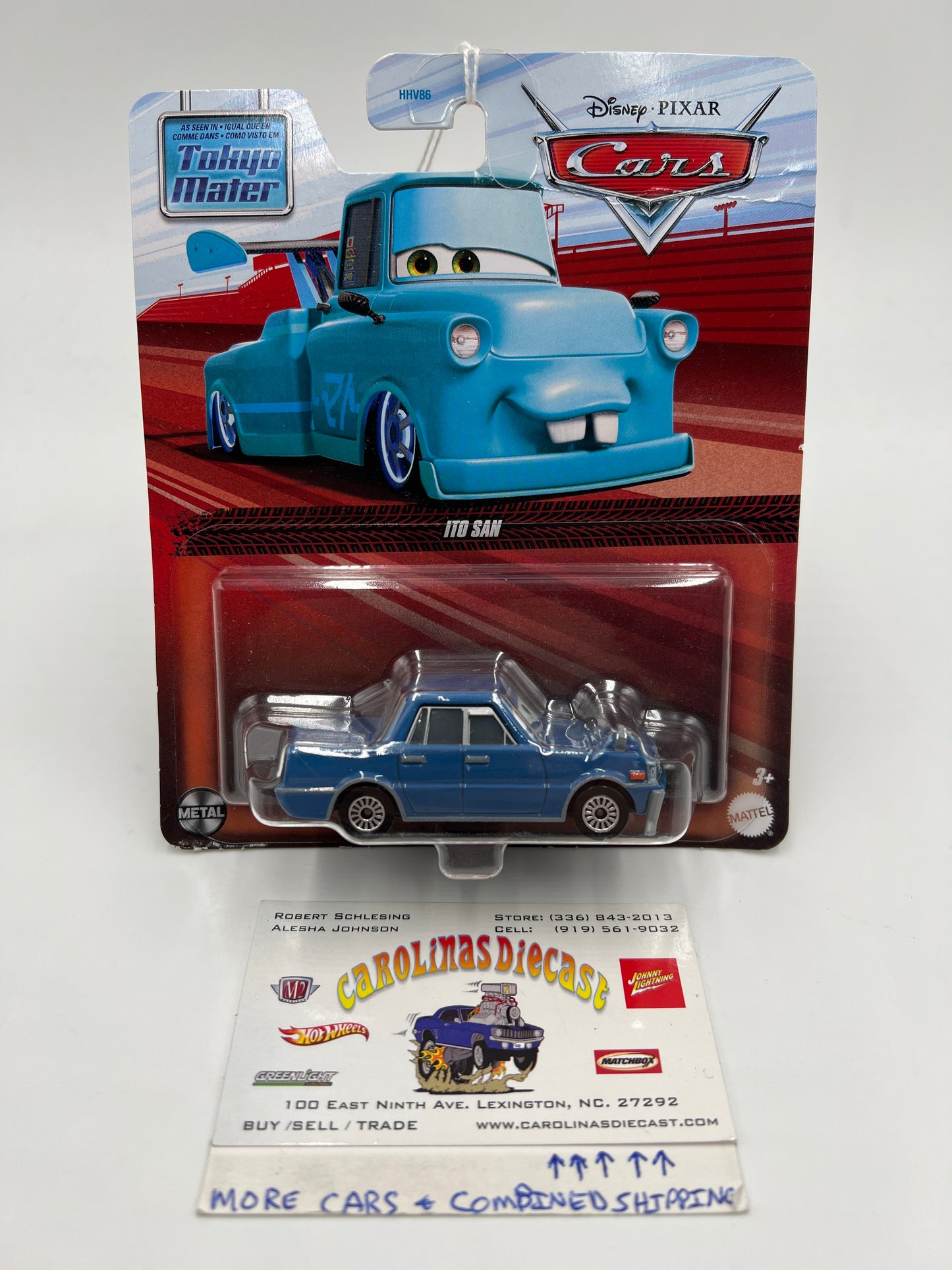 Disney Pixar Cars Toon Tokyo Mater Ito San Blue (Bad Card) 142i