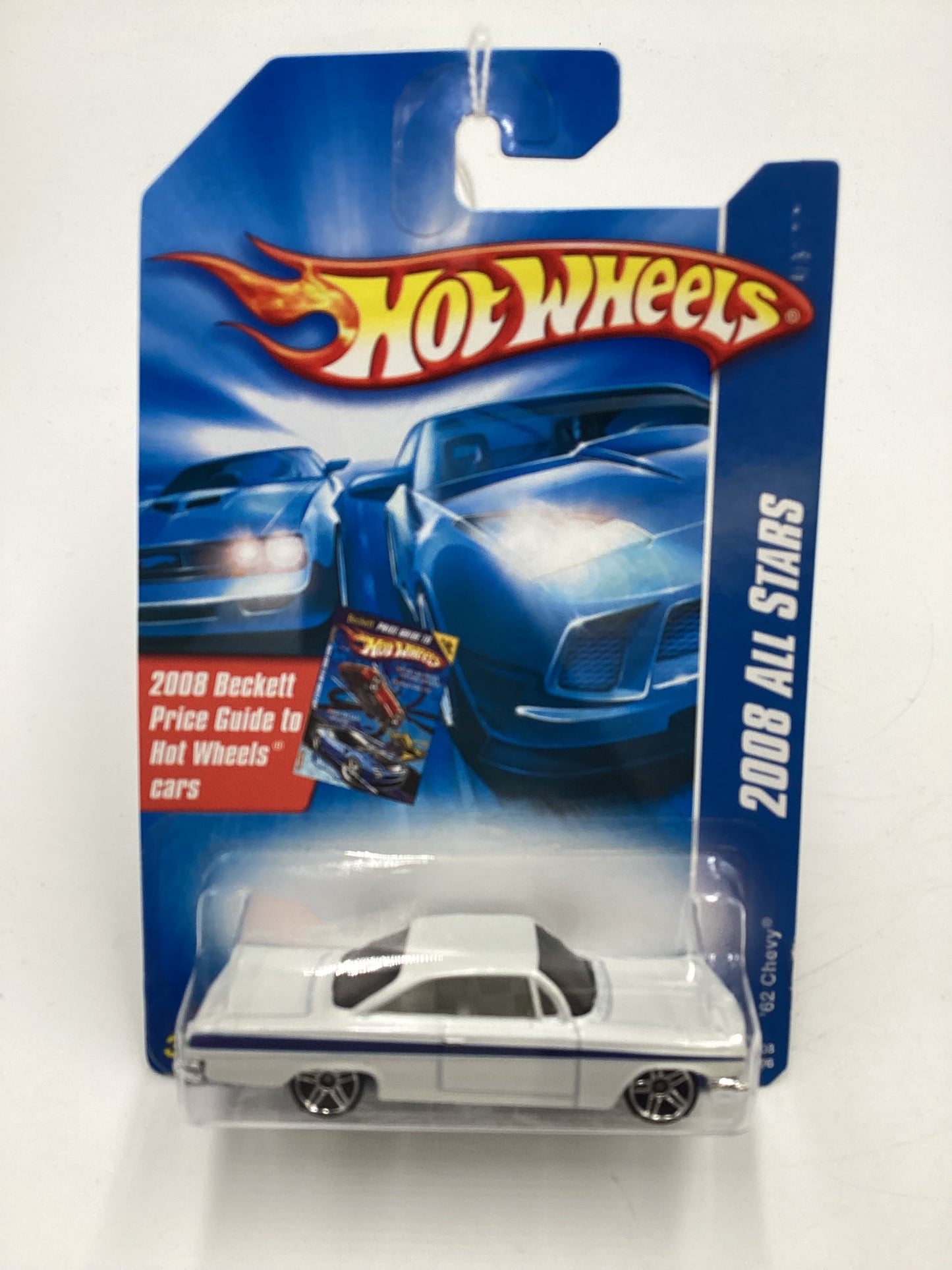 2008 Hot Wheels All Stars #76 62 Chevy White 14H