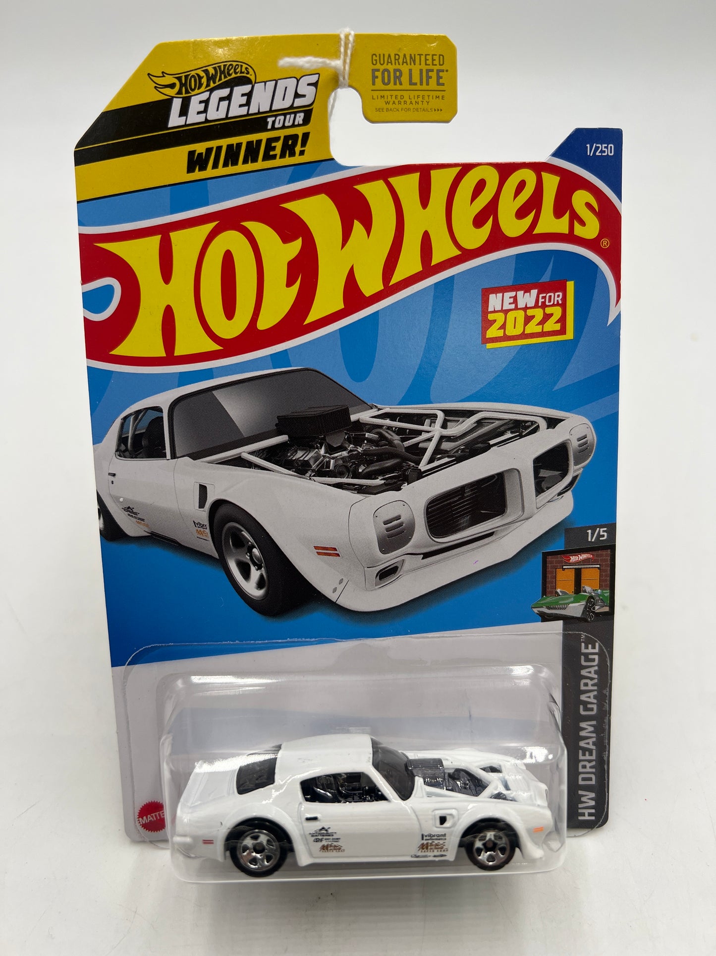 2022 Hot Wheels #1 1970 Pontiac Firebird White 36A