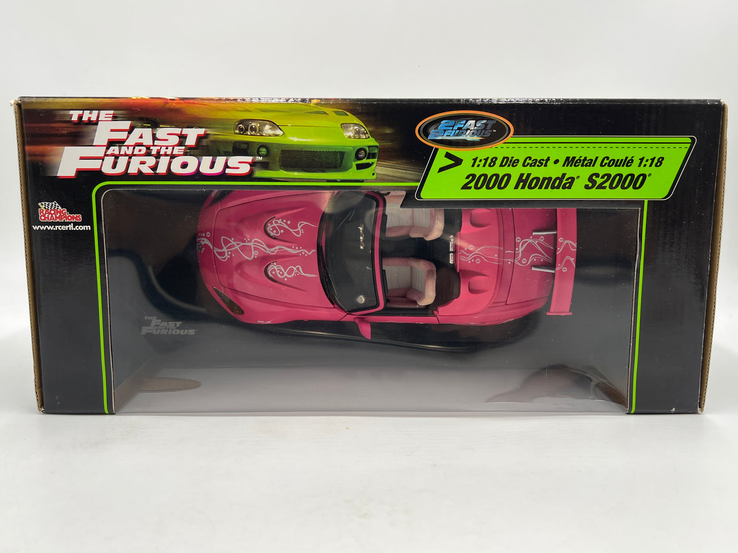 Racing Champions 1/18 Fast & Furious 2000 Honda S2000 Pink VHTF See Description