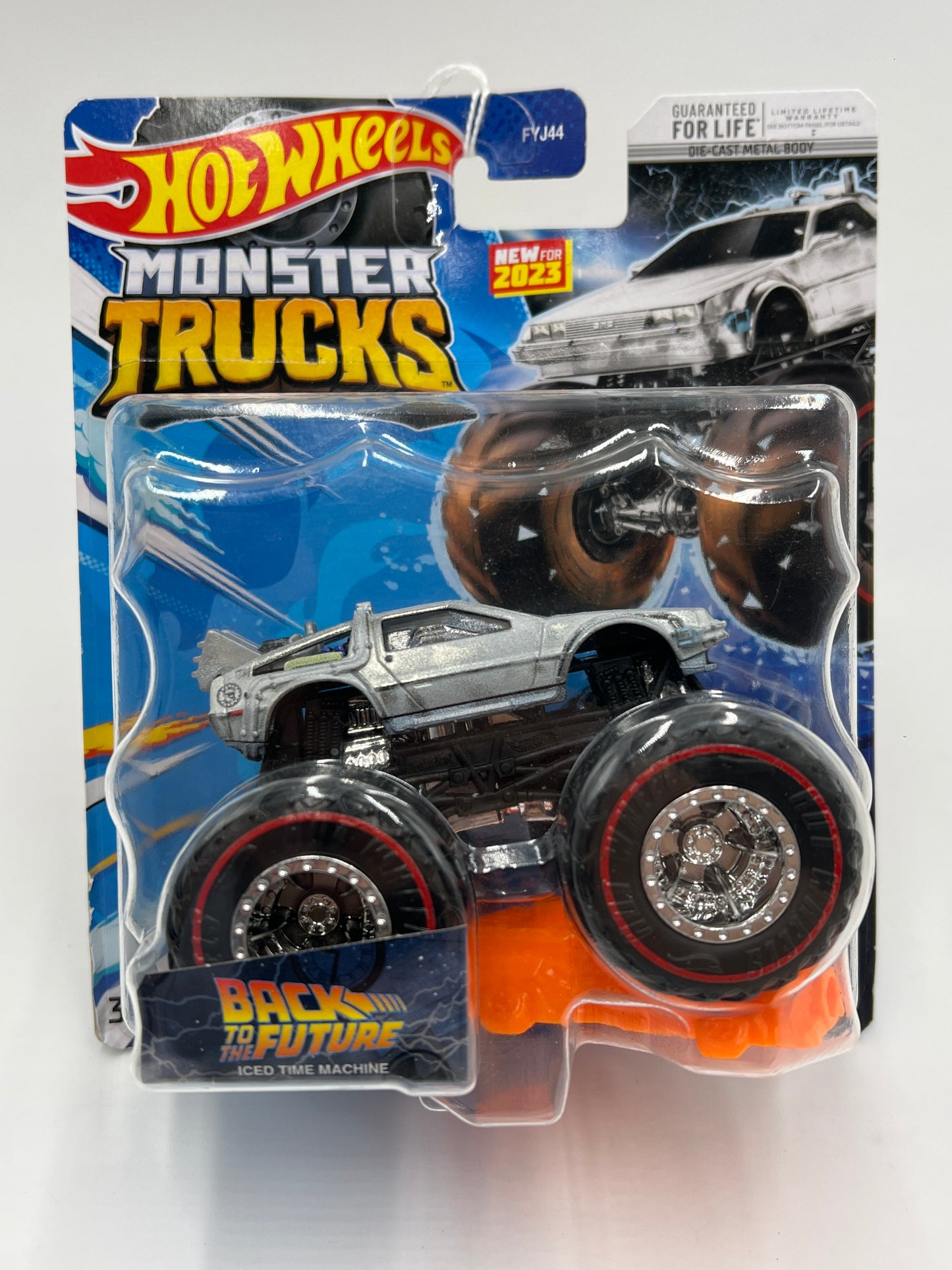 2023 Hot Wheels Monster Trucks Treasure Hunt Back To The Future Iced Time Machine