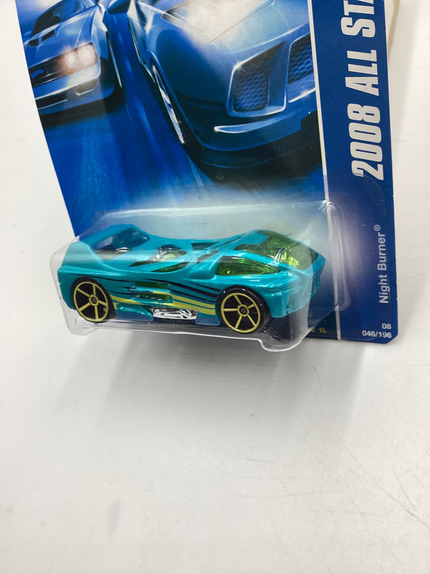 2008 Hot Wheels All Stars #46 Night Burner Blue EE8