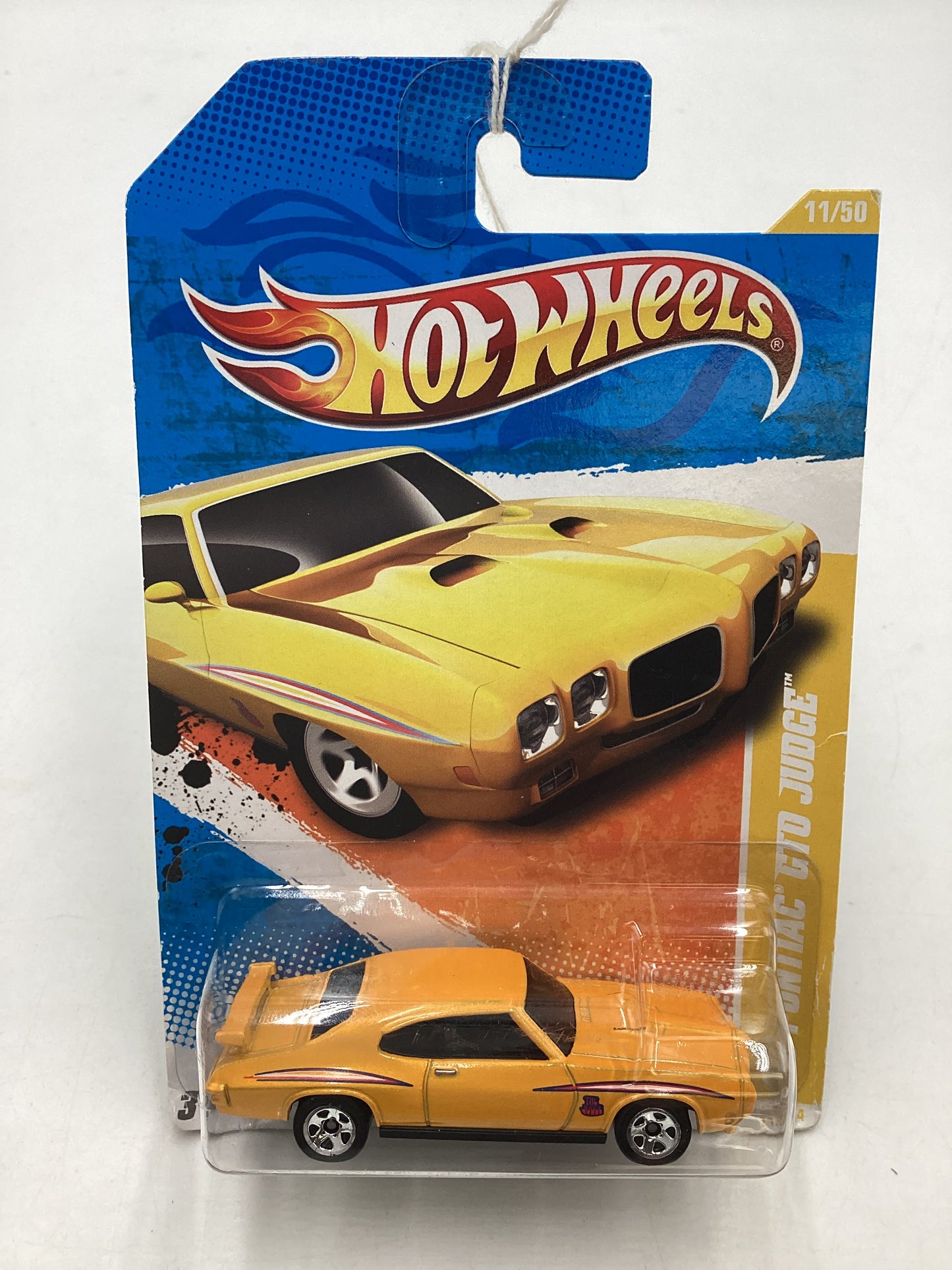 2011 Hot Wheels #11 70 Pontiac GTO Judge Yellow 47G