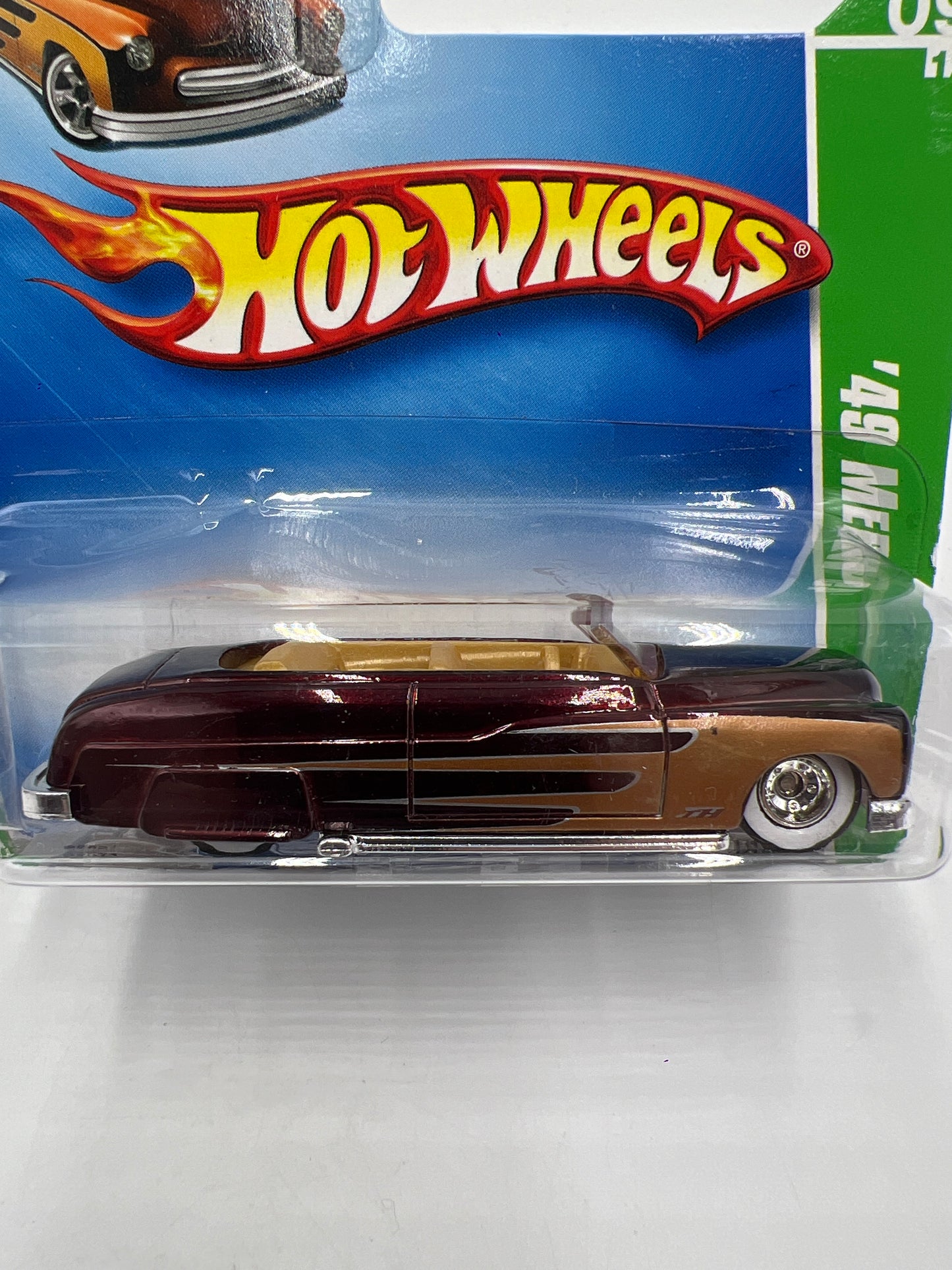 2009 Hot Wheels Super Treasure Hunt Short Card #51 49 Merc Brown W/Protector