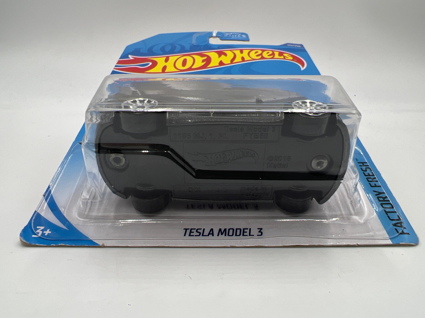 2020 Hot Wheels Factory Fresh #112 Tesla Model 3 Gray (Card Not Perfect) 48F