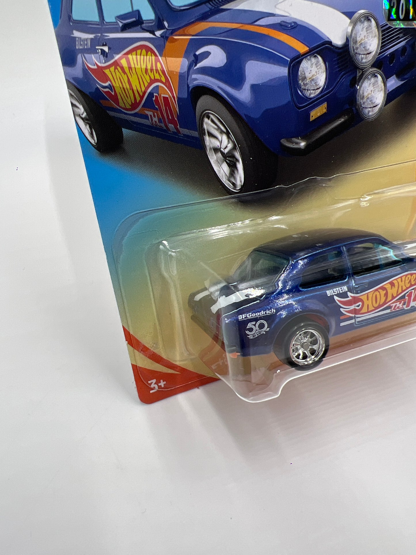 2018 Hot Wheels Factory Sealed Super Treasure Hunt 70 Ford Escort RS1600 Blue W/Protector